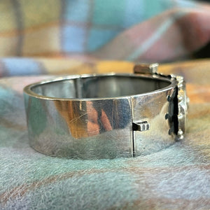 Victorian Silver Buckle Bangle, Dtd. 1884