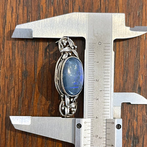 Arts and Crafts Silver Opal Doublet Brooch, Circa 1910