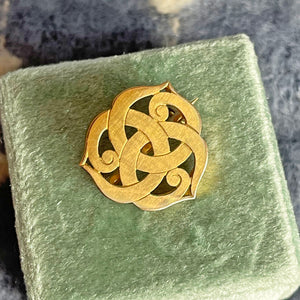 Art Nouveau Celtic Love Knot Brooch, France, c. 1910