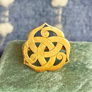 Art Nouveau Celtic Love Knot Brooch, France, c. 1910