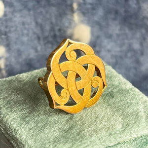 Art Nouveau Celtic Love Knot Brooch, France, c. 1910