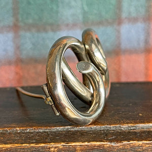 Victorian Sterling Silver Love Knot Brooch