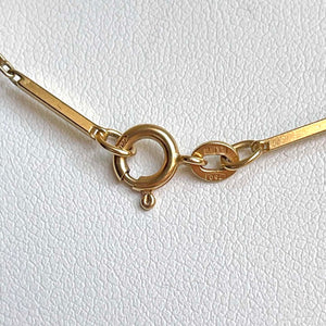 1920s Art Deco Gold Carnelian Bead Necklace