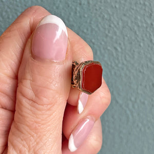 Georgian Gold-Cased Carnelian Fob Seal, England, c. 1800