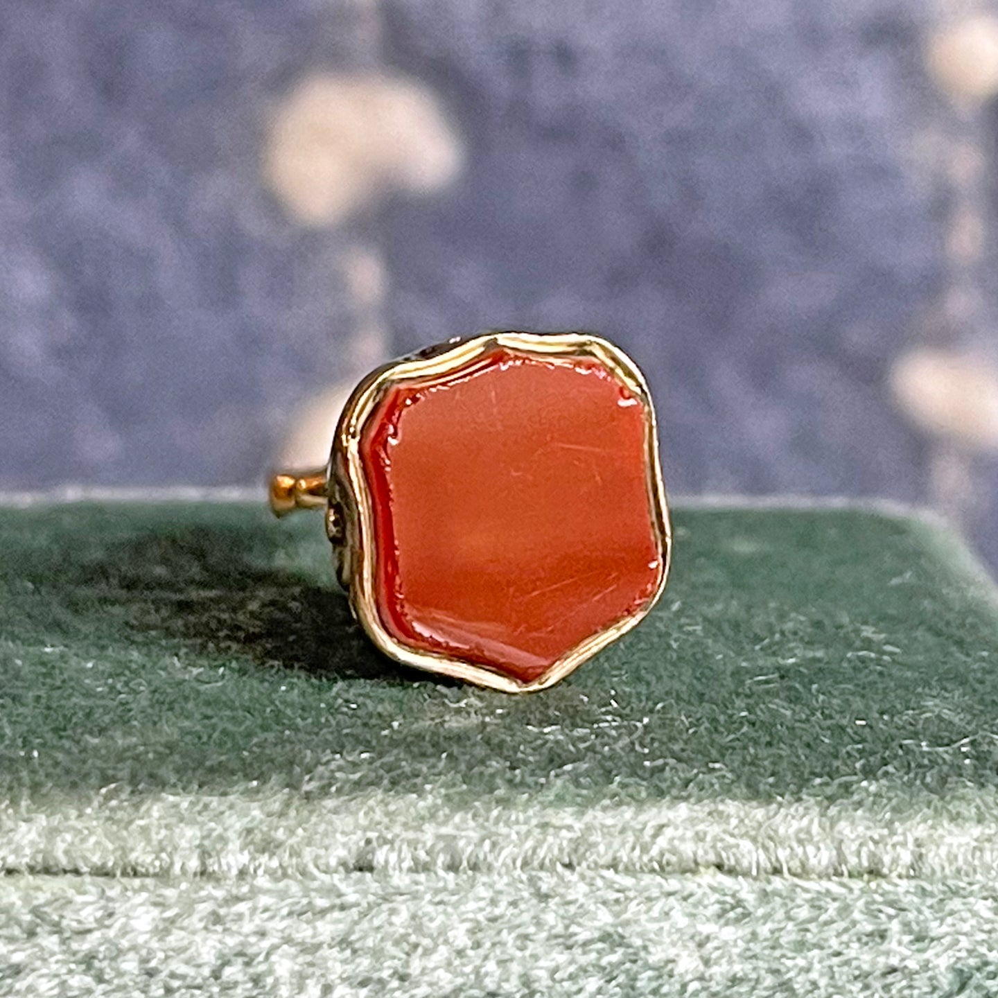 Georgian Gold-Cased Carnelian Fob Seal, England, c. 1800