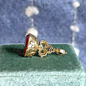 Georgian Gold-Cased Carnelian Fob Seal, England, c. 1800