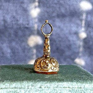 Georgian Gold-Cased Carnelian Fob Seal, England, c. 1800