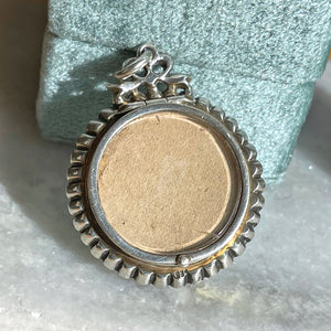 Victorian Rock Crystal Locket Pendant with Paste Surround