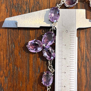 Vintage Amethyst and Silver Necklace