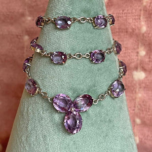 Vintage Amethyst and Silver Necklace