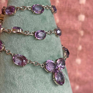 Vintage Amethyst and Silver Necklace