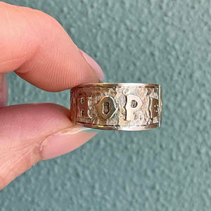 Victorian 'Hope' Ring Sterling 1881