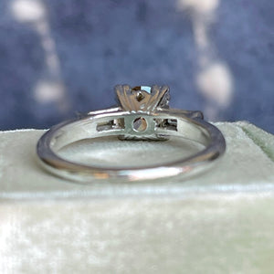 Vintage Platinum Fancy Brown Diamond Ring – Mid-Century Elegance