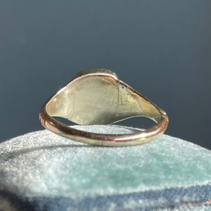 Georgian Foiled Paste Ring 15k Gold Circa 1800