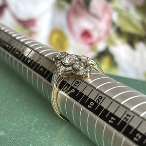 Belle Époque Platinum 14k Gold Diamond Ring