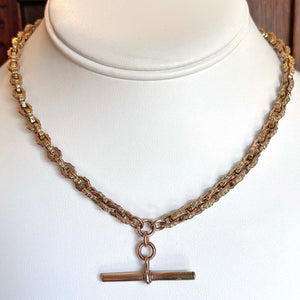 Victorian Splendor Gold Watch Chain Necklace