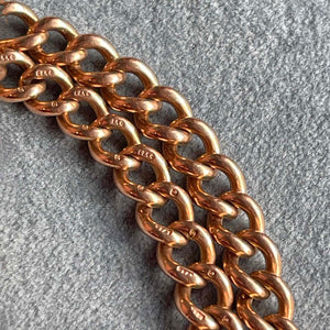 Antique 9K Gold Watch Chain Necklace c. 1900