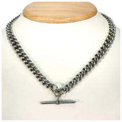 Double albert best sale chain silver