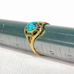 Antique Gold Turquoise Ring by Murrle, Bennett & Co.