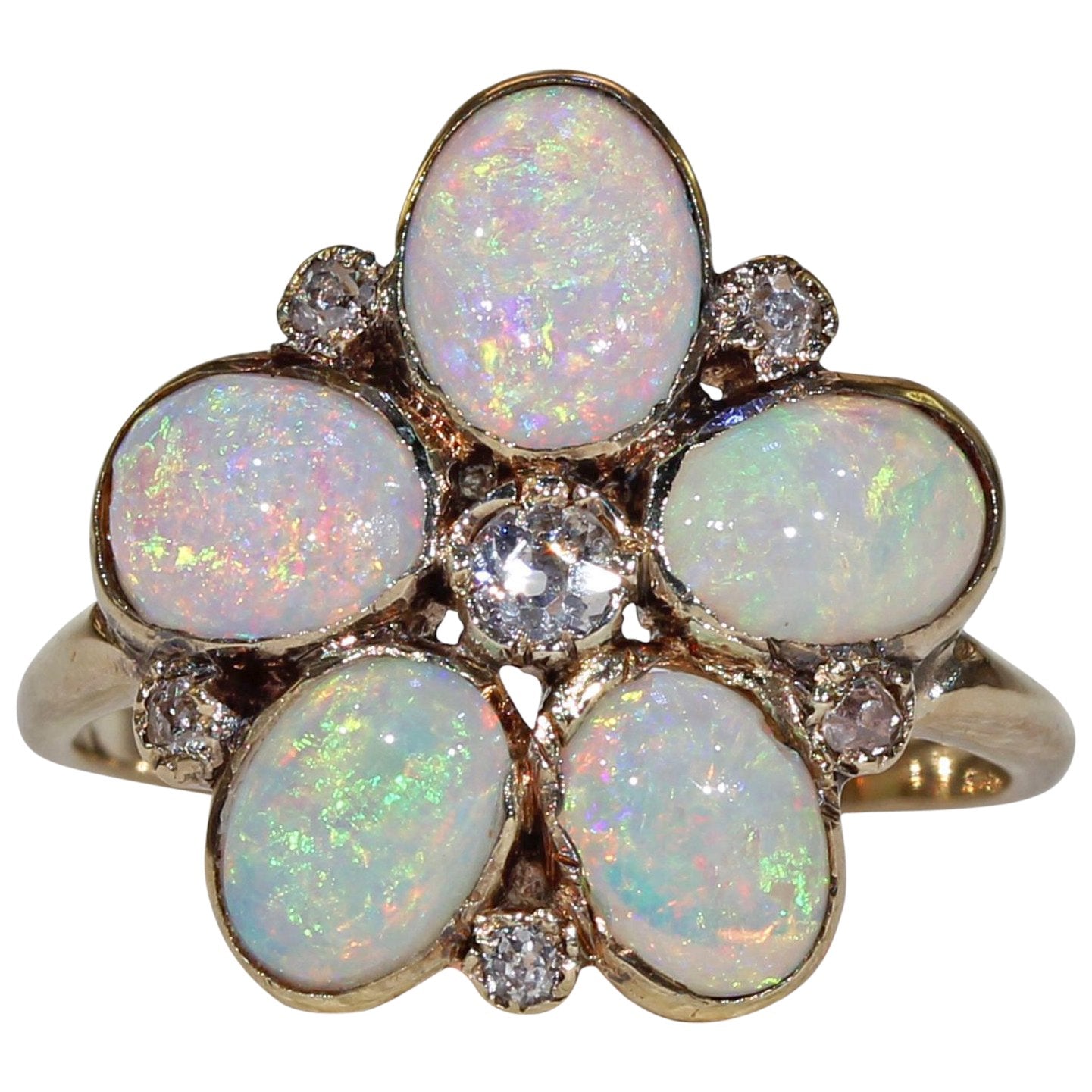 Vintage Opal Celtic Ring – Celtic Crystal Design Jewelry