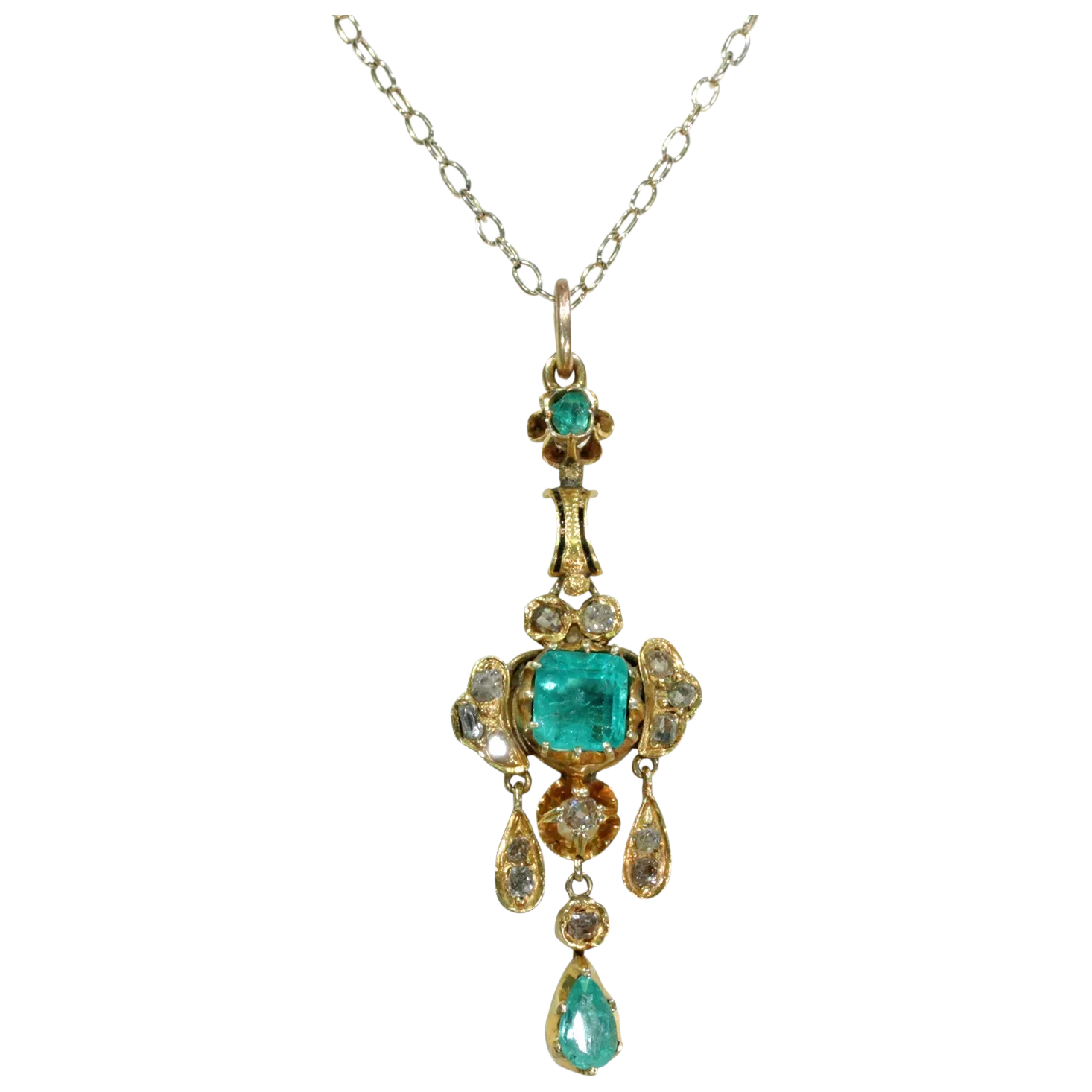 Discover Mystic Green Beaded Silver Moissanite Necklace | Paksha - Paksha  India