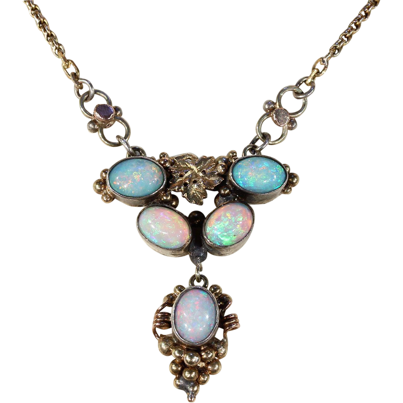 natural fire opal necklace opal pendant studded with pave diamonds 925  streling silver at Rs 9500/piece | Brahampuri | Jaipur | ID: 2853187863362