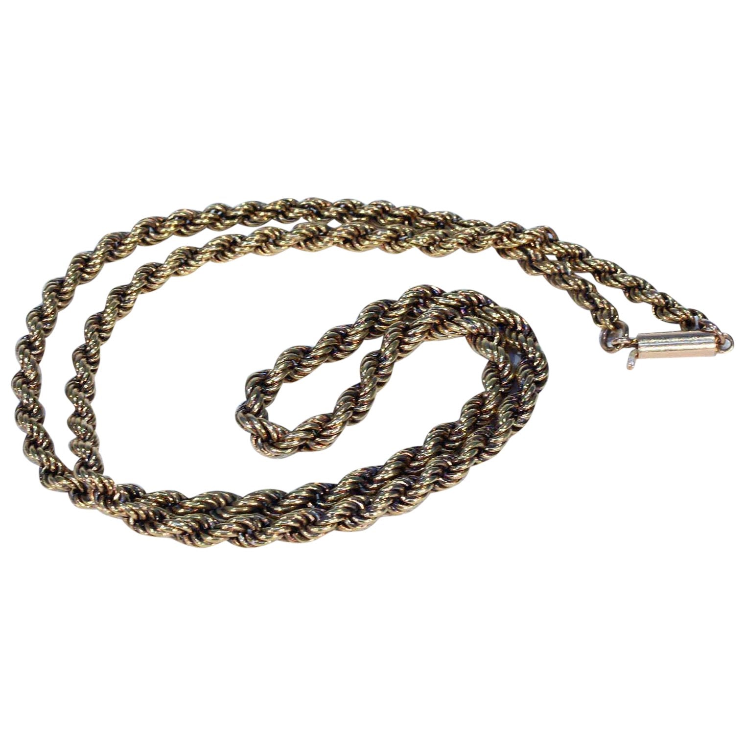 Georgian 15K Hand Clasp Necklace